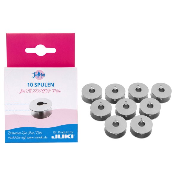 Juki Metallspulen für Juki TL98, TL2200QVP, TL 2300 (21 x 8 mm/ 10 Stk.)