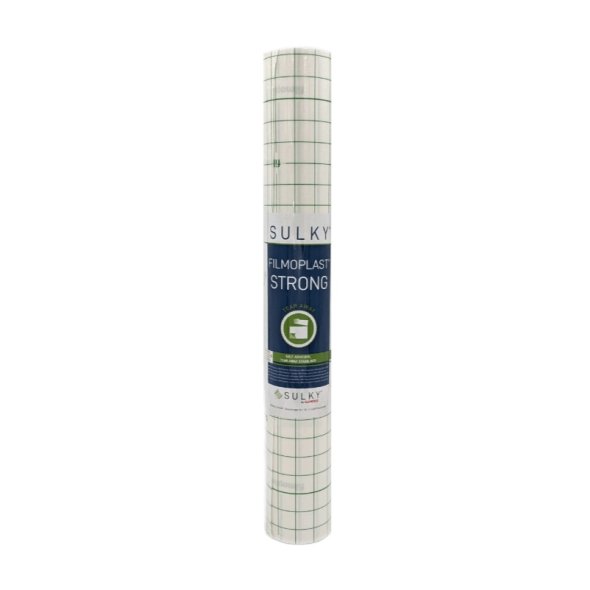 SULKY Filmoplast® strong (50 cm x 5 m/ selbstkl. Stickvlies zum Wegreißen/ weiß)