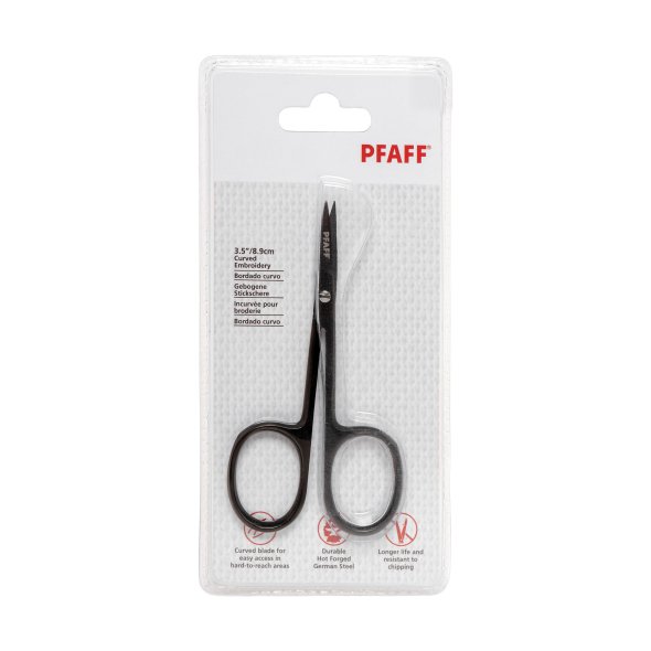 Pfaff gebogene Stickschere (8,9 cm/ 3,5"/ schwarz)