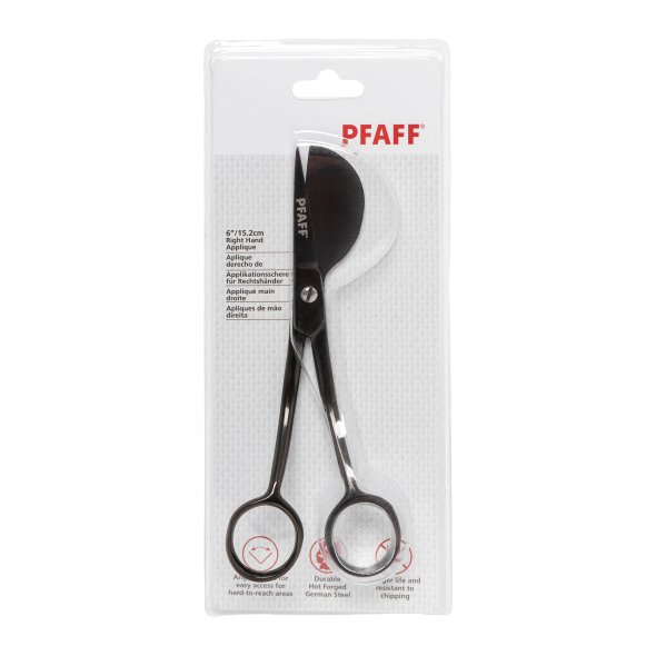 Pfaff Applikationsschere Rechtshänder (15,2 cm/ 6"/ schwarz)