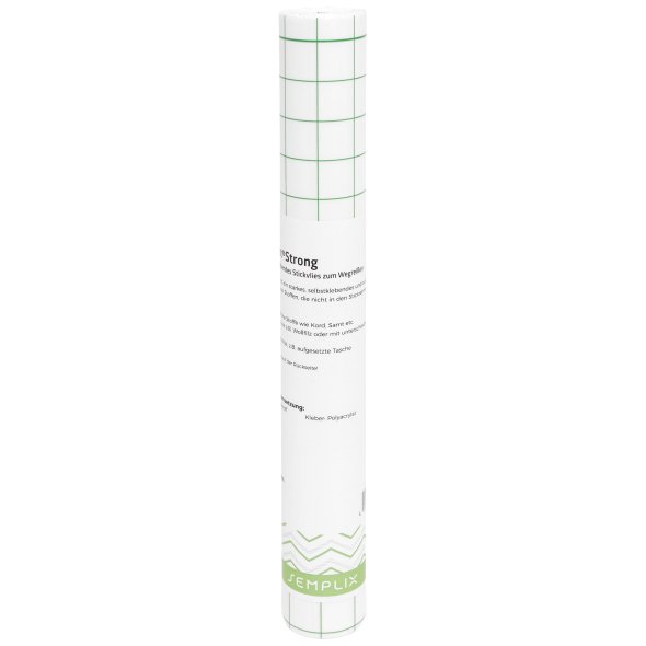 Semplix Filmoplast® Strong (0,33 m x 4,9 m/ selbstkl.Stickvlies zum Wegreißen/ weiß)