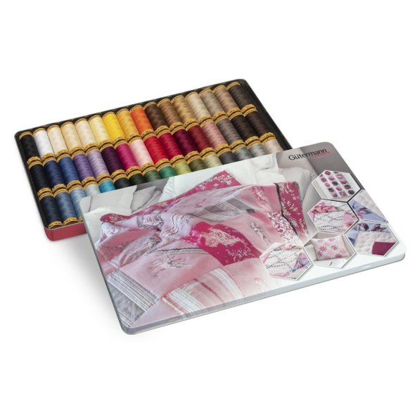 Gütermann Baumwollbox No.50 (48 Farben/ 100 m)