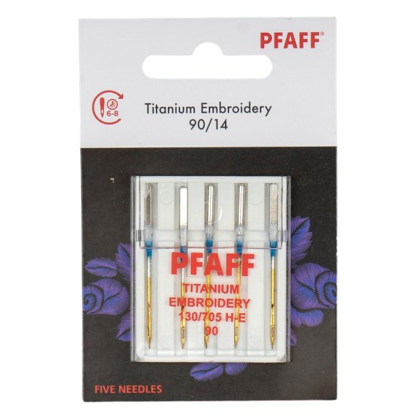 Pfaff Embroidery-Titanium-Nadel Stärke 90/ System 130/ 705H-E/ 5 Nadeln