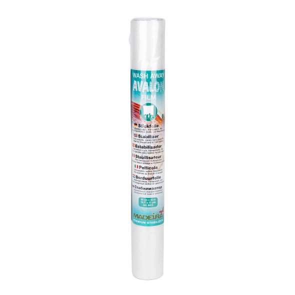 Madeira Avalon Film feine transparente Stickfolie (50 cm x 10 m)