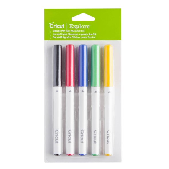 Cricut Color Classic Fine Filzstifte 5er-Set (für Explore/ Maker/ 0,4 mm)