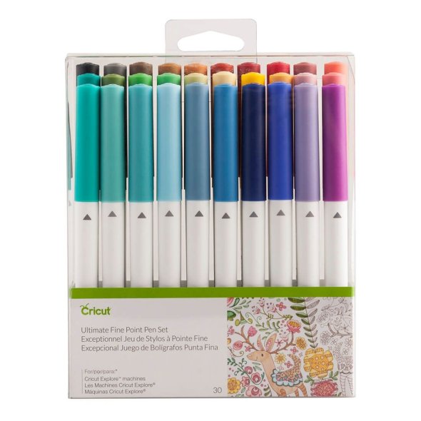 Cricut Ultimate Fine Point Pen Set 30 St. (für Explore Air2 oder Maker/ 0,4 mm)