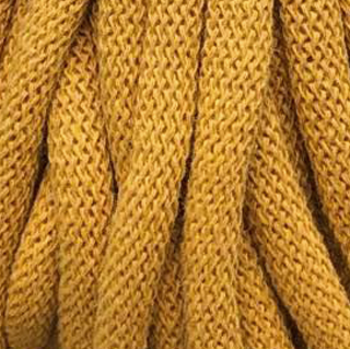 Kordel-Garn 100% recycelt Cotton/ Polyester (20 m/ 9 mm/ versch. Farben) Mustard
