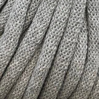 Kordel-Garn 100% recycelt Cotton/ Polyester (20 m/ 9 mm/ versch. Farben) Silver