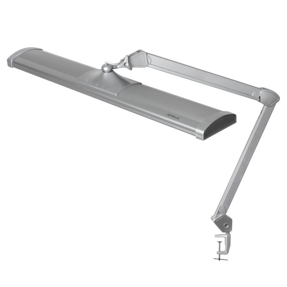 Semplix LED Arbeits-Tischlampe silber (684 LED/ dimmbar/ Tischklemme)
