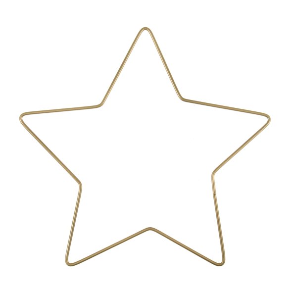 Metallring Stern (Gold/ 20 cm)