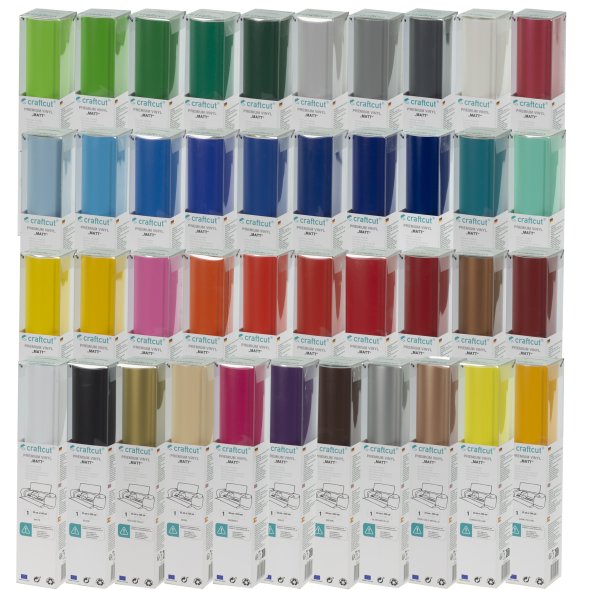 Craftcut Premium Vinyl Folie matt (33 x 244 cm/ verschiedene Farben/ Box)