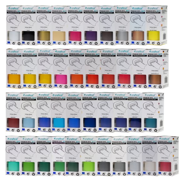 Craftcut Premium Vinyl Folie matt (13,9 x 244 cm/ verschiedene Farben/ Box)