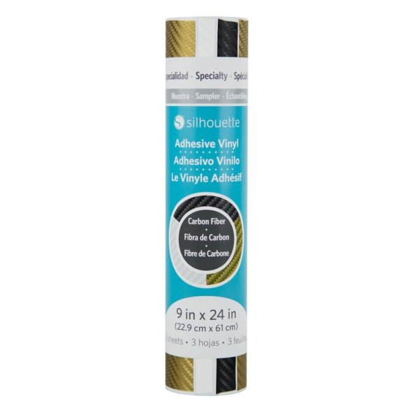 Silhouette Vinyl-Musterpack Carbon Fiber (229 x 600 mm/ 3 Bögen)