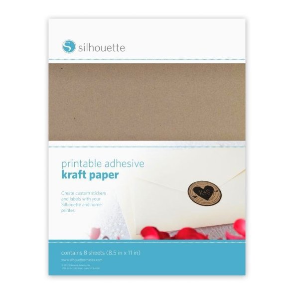 Silhouette Craft Sticker Papier (216 x 280 mm/ 8 Bögen)