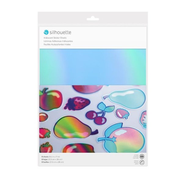 Silhouette Irisierende Sticker Bögen (215 x 280 mm/ 8 Bögen)