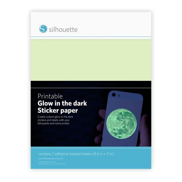 Silhouette Glow-in-the-Dark Sticker Bögen (215 x 280 mm/2 Bögen)