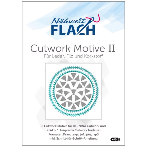 Nähwelt Flach Stickmuster USB "Cutwork Motive II"