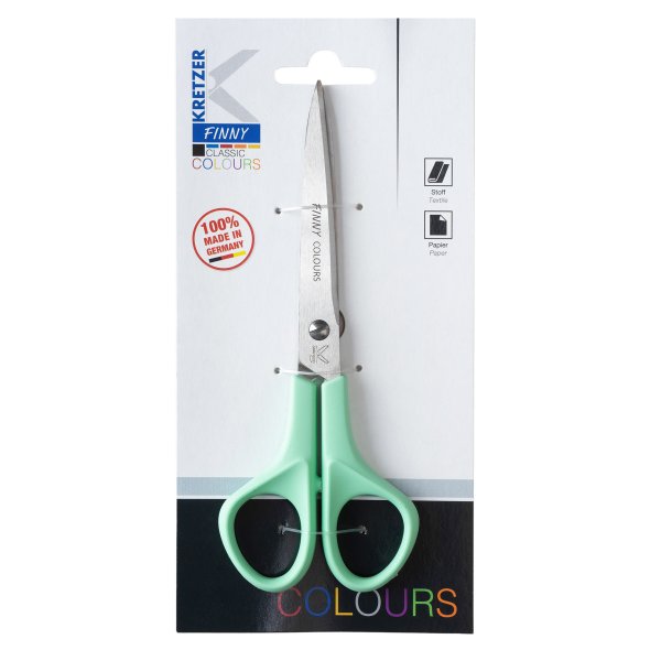 Kretzer FINNY Classic Colours Nähschere (15 cm 6"/ versch. Farben) Mintgrün