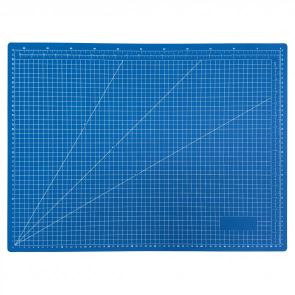 Schneidematte mit Metallkern blau A2 (Magnethaftung/ 60 x 45 cm)