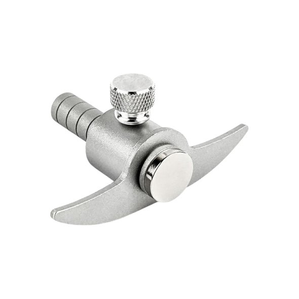 Karlchen für Rollschneider silber (Aluminium/ glasperlengestrahlt)