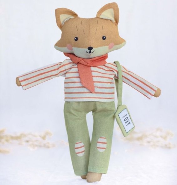 Panel Kuscheltier Coccolini (4 verschiedene Designs) Foxy