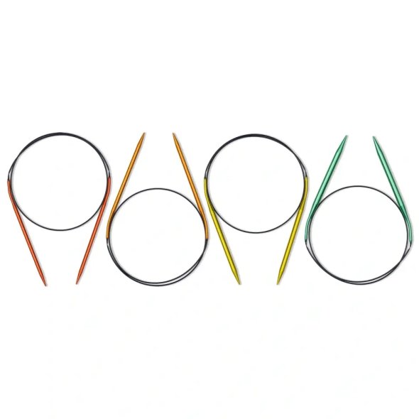 Prym Rundstricknadel-Set ALU COLOUR (Stärken 4,5-7,0 mm/ 80 cm)