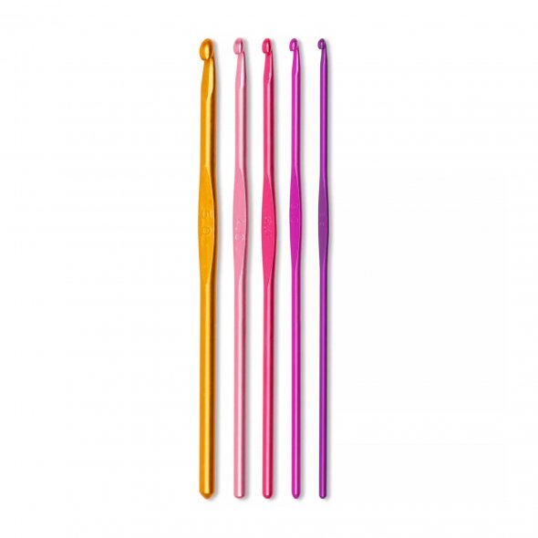 Prym Häkelnadel-Set ALU COLOUR (Stärken 2,5-5,0 mm)