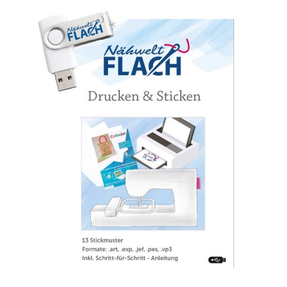 USB Drucken & Sticken - 13 Muster m.Anleitung