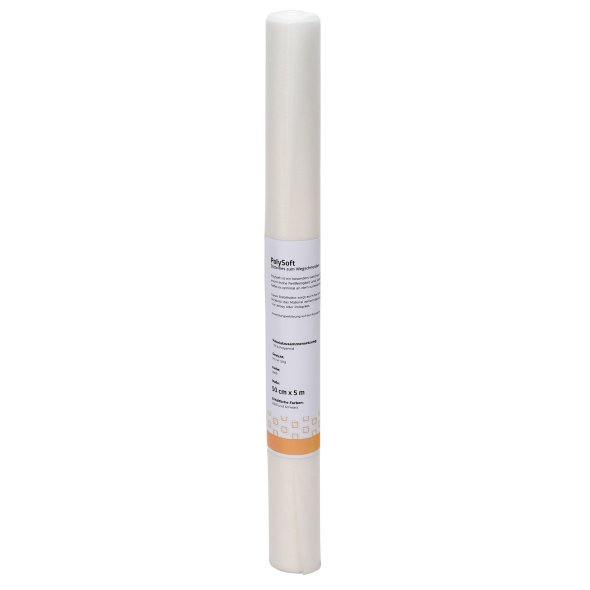 Semplix PolySoft (50 cm x 5 m/ Stickvlies zum Wegschneiden/ weiß)