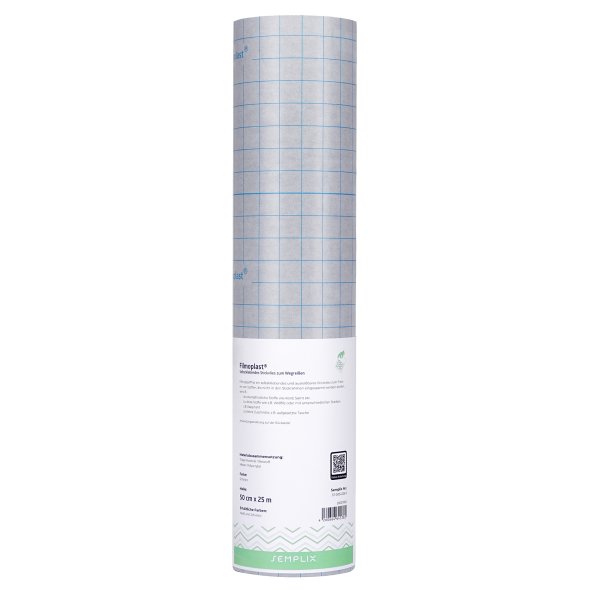 Semplix Filmoplast® (50 cm x 25 m/ selbstkleb. Stickvlies zum Wegreißen/ schwarz)