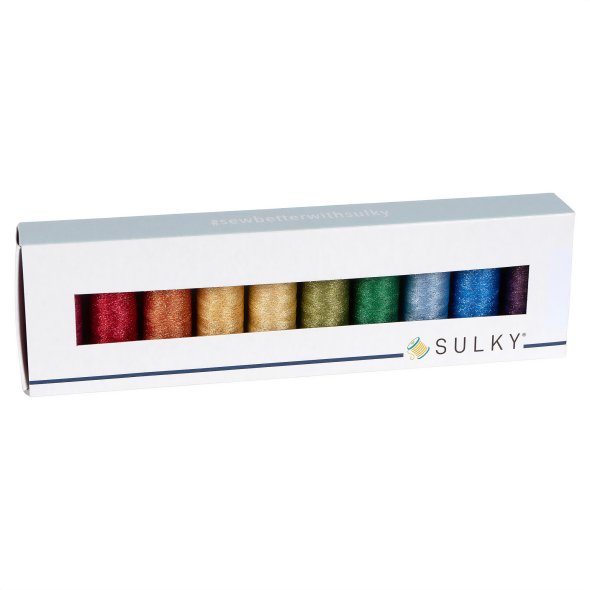 Sulky Poly Sparkle 30 Colour Kit (10 Farben x 265 m)