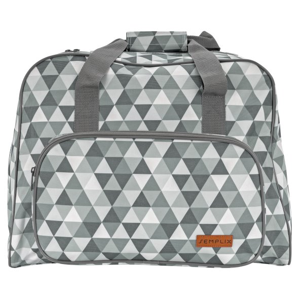 Semplix Nähmaschinentasche Diamond Design (stein/grau)
