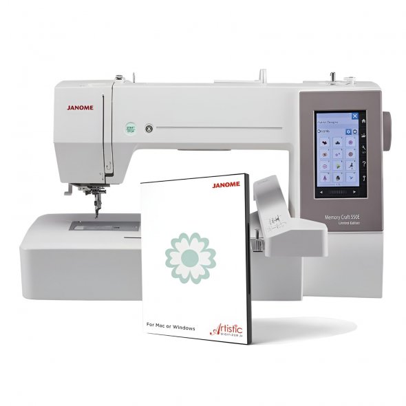 Janome MC 550E LE Stickmaschine inkl. Artistic Digitizer Junior