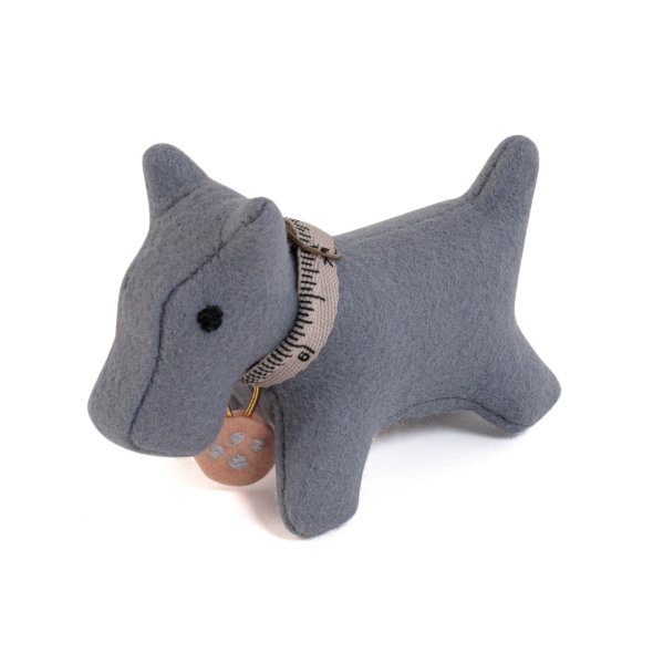 Nadelkissen Hund grau (100 x 120 x 40 mm)