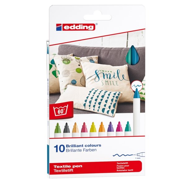 Edding 4600 textile marker Box (Special / 10 Farben)