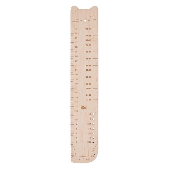Prym Sockenlineal  (Birkenholz/ 350 x 60 x 3 mm)