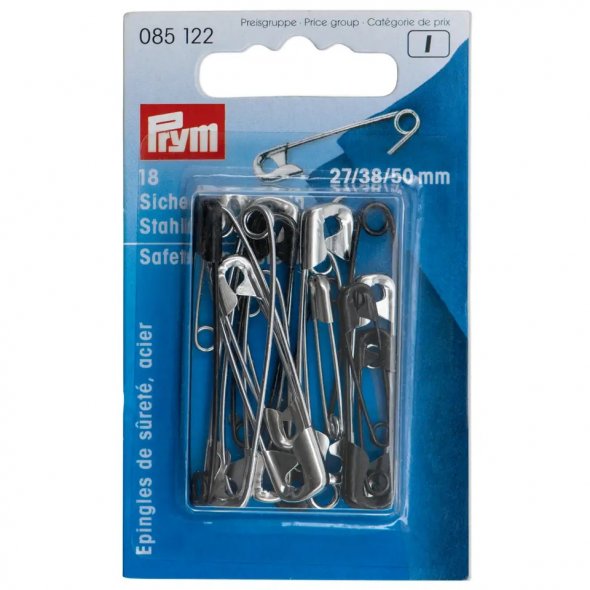 Prym Sicherheitsnadeln 18 Stück (27 / 38 / 50 mm)