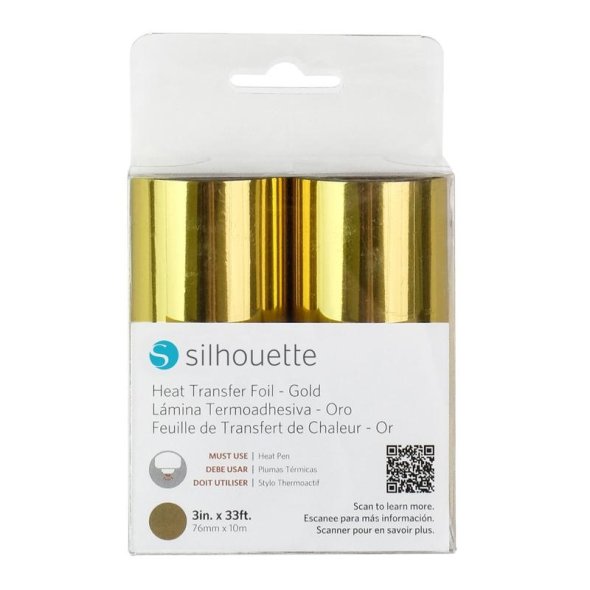 Silhouette Heat Transfer Folie Gold 2x 76mm x 10m