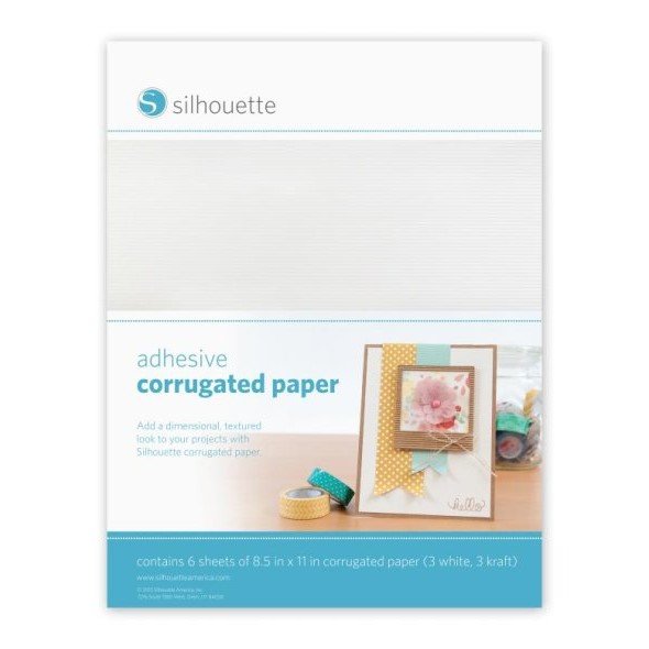 Silhouette Selbstklebendes Wellpapier (6 Bögen/ 8,5 x 21,6 cm)