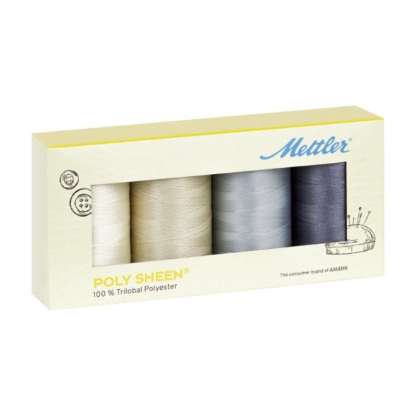 Amann Mettler POLY SHEEN 4GRANITE-KIT No.40 800 m
