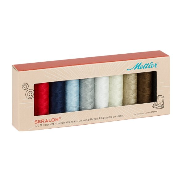 Amann Mettler Seralon No.100 Garnset (10 Farben/ 100 m)