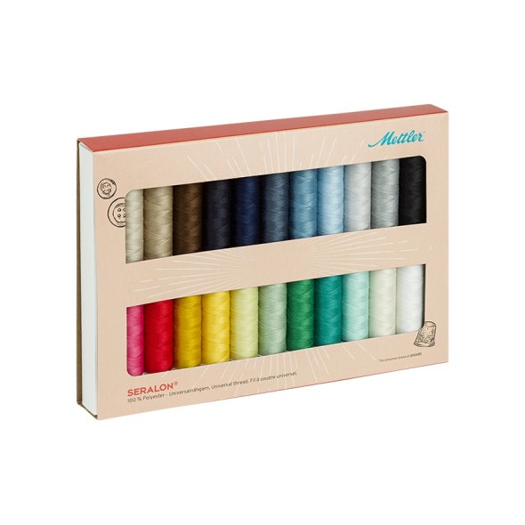 Amann Mettler Seralon No.100 Garnset (22 Farben/ 100 m)