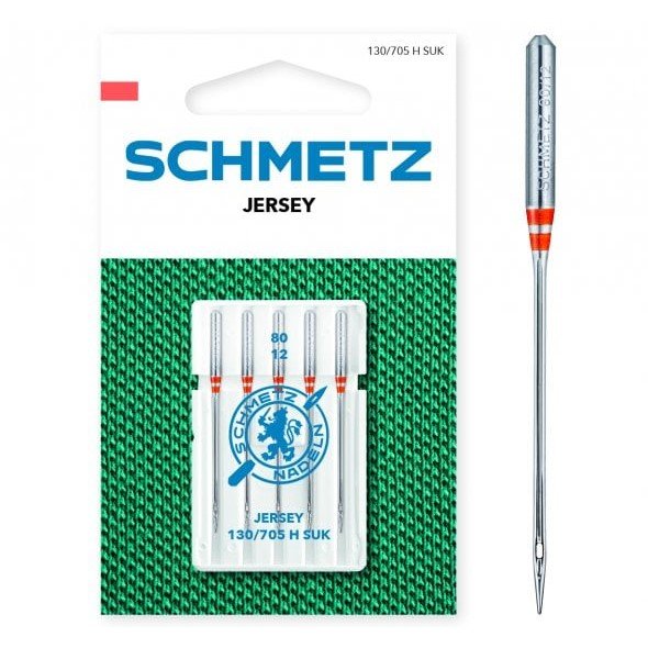 Schmetz Jerseynadel Stärke 80 / System H SUK / 5 Nadeln