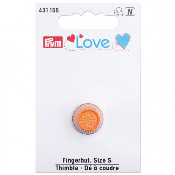 Prym Love Fingerhut  S (Ø 15 mm / orange)