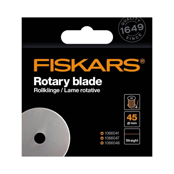 Fiskars Ersatzklinge gerade (1 Klinge/ Ø 45 mm)