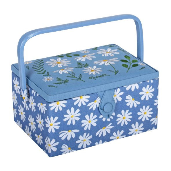 Nähkorb Daisy "Margeriten" (bestickt/ 26 x 19 x 14,5 cm)