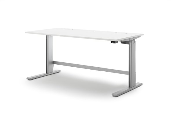 E-TABLE X-office Schreibtisch Homeoffice Kabelöffn./ höhenverst. 60.17.11