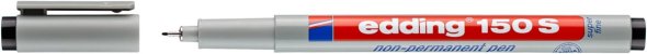 Edding Non-permanenter Folienschreiber - schwarz 0,3 mm