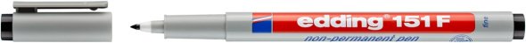 Edding Non-permanenter Folienschreiber - schwarz 0,6 mm