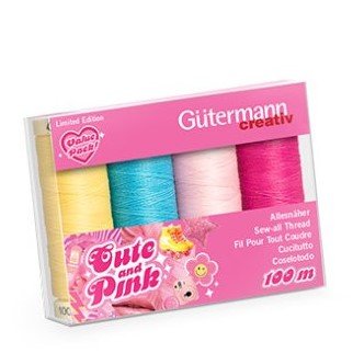 Gütermann Nähfaden-Set Cute and Pink (4 Spulen / 100 m)